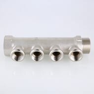 Коллектор VALTEC 1" на 4 выхода 1/2"В никель VTc.550.N.0604 — изображение 8