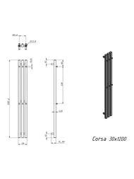 GROTA CORSA ������ �������� 130x1200 �������, ������ �����., 1/2", �������. ����. �����, � ��������