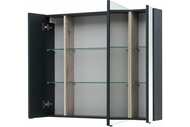 Зеркало-шкаф Aquanet Алвита 100 (1000х850х172) 3 дверцы, без подсветки, антрацит 277543
