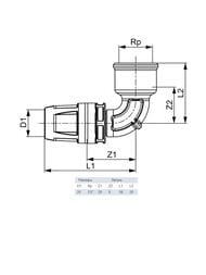 ������ TECElogo 90* 20 � 1/2"� � ������, ������ 8610203