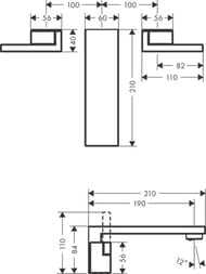 ��������� Axor Edge 46060000  ��� �������� ������������, ������� �����, ����