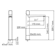 ��������� ��� ����������� WasserKRAFT Naab 8603H �������������, ������� �����, ����: ����