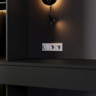 Накладка для розетки с/з и защитными шторками, с USB A+A Voltum S70 VLS000916, серый