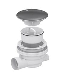 Сифон RGW Velplex QYD-01 для акриловых поддонов, d90 мм, гидрозатвор, хром 39241101-01