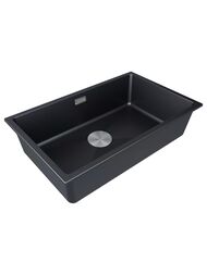 Мойка LUMI 74UNI, IT-GRANIT, LU74-BLM, черный, 740х460, Paulmark