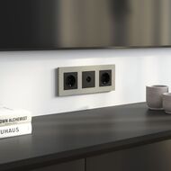 Рамка на 3 поста Werkel Slab (дымчатый софт) W0032917