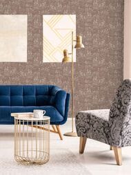 Обои флизелиновые Hygge V Nature Hg39 012 (1,00х10,05) листья, коричневые (рул.)