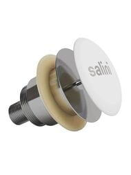 Донный клапан Salini D 401 для раковины, Click-Clack, S-Stone, белый матовый 151301M
