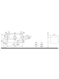 ����� ��������� Duravit XViu 1210�400�480 1 ����, ����� ������/������� XV40280B122