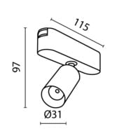 ���������� �������� Maytoni TR103-1-5W4K-M-B