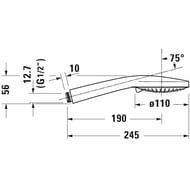 ����� ��� ���� Duravit UV0652015010 MinusFlow, 3 ������, ������ 9 �/���.,����/�����