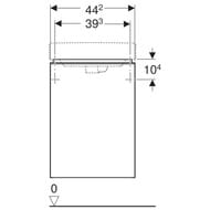 ����� ��� �������� Geberit Smyle Square (442�356�617) �����, �������-����� ������ 500.351.JL.1