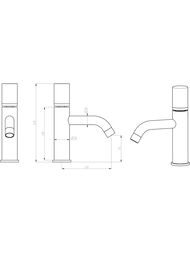 Смеситель Boheme Stick 121-BB.2 для раковины, на 1 отверстие, однозахватный, ручка touch, черный — изображение 2