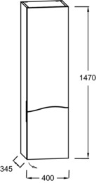 ����� Jacob Delafon Sherwood EB1836RRU-P6 400�340�1470 ���������, ����� ������, ����������� ���