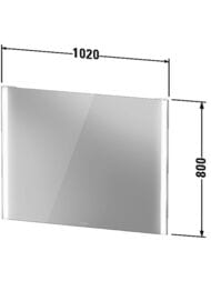 ������� Duravit XViu 1020�800 � ����������, ��������� �����������, ������, ������� XV70330B1B1