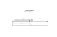 Душевая дверь Vincea Dice 1200х2000 стекло прозрачное/профиль сталь вороненая, VDS-4D120CLGM — миниатюра 3