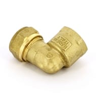 Уголок для медной трубы, 15х1/2"В обжим, латунь