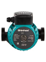 Насос циркуляционный SHINHOO BASIC 25-20 230 1x230В, G 1 1/2", с гайками 71211009