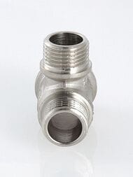 Тройник VALTEC 3/4"х1/2"х1/2" ННН, лат.никелир, VTr.131.RN.050404 — изображение 2