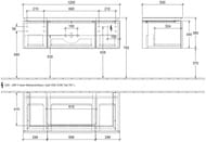 ����� ��� ���������� Villeroy & Boch LEGATO (1200�500�380) ���������, 3 �����, ����� B696L0DH