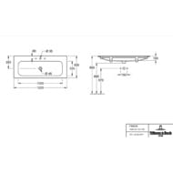 �������� Villeroy & Boch Finion 4164CBR1 (1200�500) 1 ���������, �����, �������� ceramic+