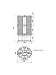 Кабельный колодец Polimer Group КН-780/1500 (1500х800) пластиковый, черный