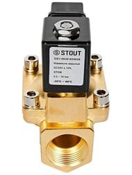 Клапан соленоидный STOUT 1", 24В, непрямого действия, нормально закрытый SSV-0030-024025