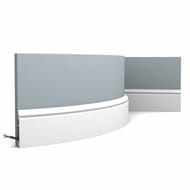 Плинтус гибкий Orac Decor SX173F (100х16х2000) белый (шт.)