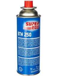 Баллончик газовый Super Ego BTN 250мл, бутан+пропан (65/35%), фланцевое соединение,  SEH003800