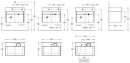 Тумба под раковину KERAMA MARAZZI TECNOLOGICA Logica подвесная с ящиками, 670х460х403, песчаный LOG.70.2\SAN