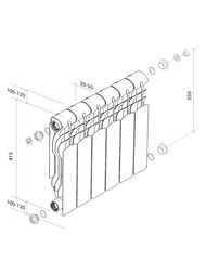 �������� ��������������� ROYAL THERMO Revolution B 350 (415�800�80) 1310��, 10 ������, �����, ��-1682412