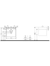 ����� ��� ���������� Duravit Ketho.2 440�434�338 �������., 1 �����, �������-���.���. K25070L07070000