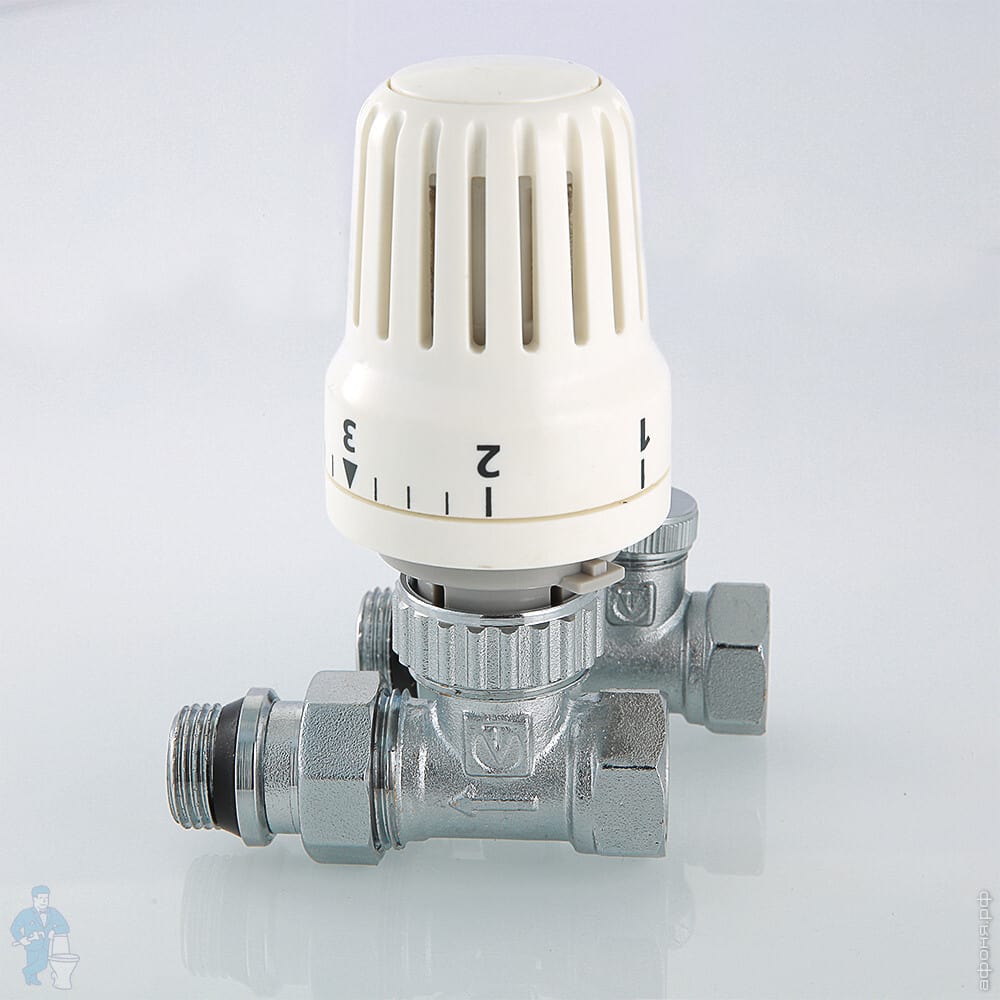 Комплект терморегулирующего оборудования для радиатора VALTEC прямой 1/ ...