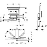 ������!GEBERIT Duofix ����������� ��� �������� ����� (������ 50��) 111.591.00.1