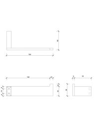 Держатель туалетной бумаги Decor Walther CONTRACT цвет: черный матовый 0650160
