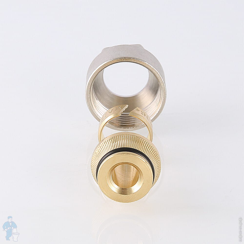 Фитинг под обжим евроконус для присоед к коллектору пл. трубы VALTEC 20 ...