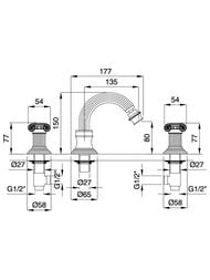 ��������� CEZARES OLIMP-BBS2-03/24-O ��� ����, 3 ���������, ������ ������, ������/����� ������