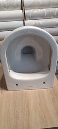 Уценка!Унитаз подвесной DURAVIT ME by Starck 370х480х350 укороченный, безободковый, белый 2530092600