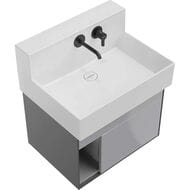 Тумба под раковину KERAMA MARAZZI TECNOLOGICA Tecnologica M подвесная с ящиками, 615х460х415, серый LO.M.65\GRAY