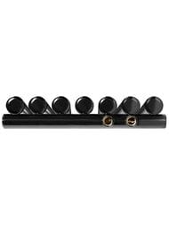 Дизайн-радиатор STOUT Tube Round 7 секц. ниж.прав.подкл. R40 1-1750-7 RT RAL9005 черный