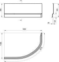 ������ � ����� RAVAK ROSA II 160 L N ����� CZM1200AN0