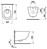 ������ ��������� Laufen PRO 8.2095.6.400.000.1 (360�530�430) LCC ��������, � �������� ���������