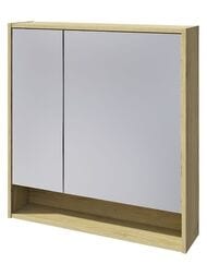 Зеркальный шкаф Caprigo Балтик (758х800х174) 2 двери, цвет дуб эльвезия 2051-2873
