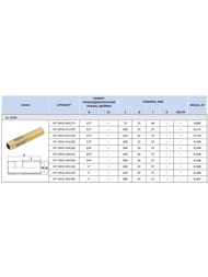 Сгон STOUT 1"x100мм, латунь,  SFT-0032-001100