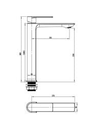 Смеситель VODA NEVA д/рак, арт. NV25M (NV25)