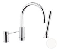 Смеситель для ванны Remer Minimal N072BO, белый матовый — миниатюра 1