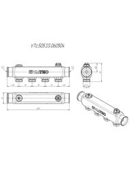 ��������� VALTEC 1" �� 4 ������ ��������� 3/4" ����. �/� 50 �� VTc.505.SS.060504