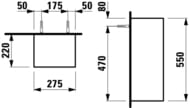 ��������� ������ LAUFEN PALOMBA 4.0710.2.180.220.1 (275x220x550) � ��������, �������������, �����