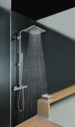 Уценка! Верхний душ Grohe Rainshower F-Series 10" 27271000 квадрат, 254х254мм, 1 режим струи, хром - уценка. — изображение 3