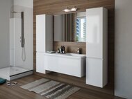 Пенал Estet Dallas Luxe 400х340х1747 подвесной, правосторонний, цвет белый ФР-00001945 — изображение 3